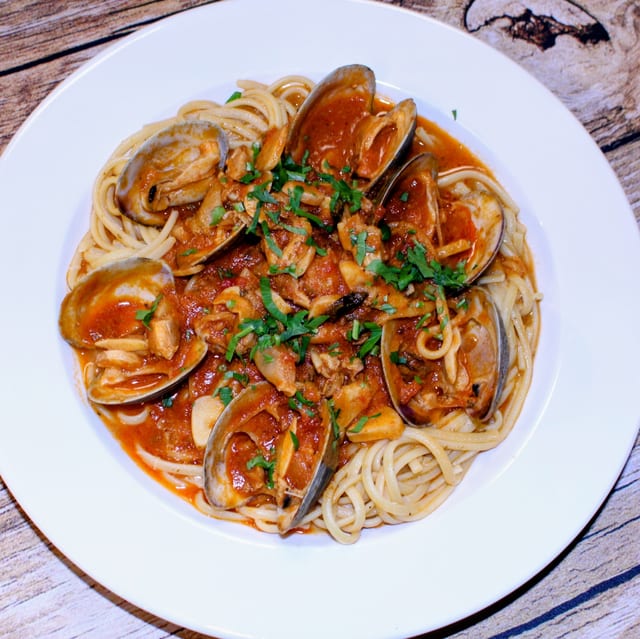 Linguini with Clam Sauce Pasta.