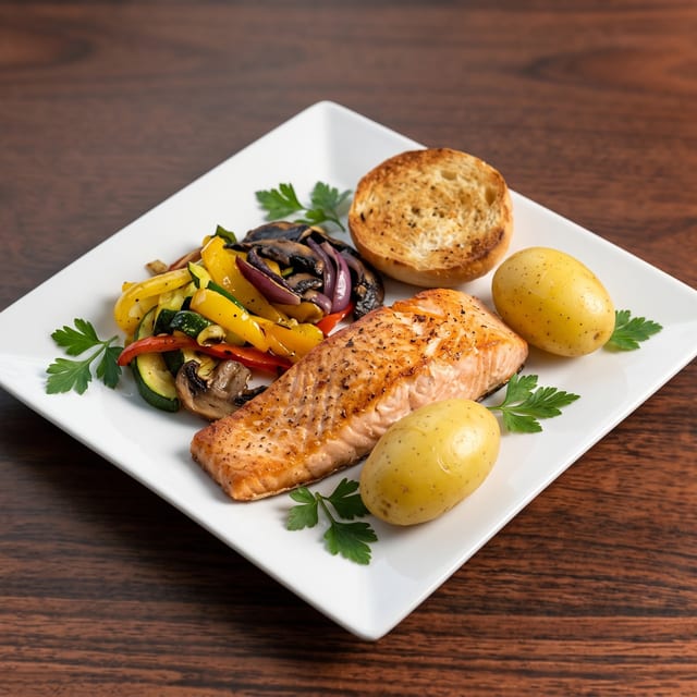 Grilled Salmon.